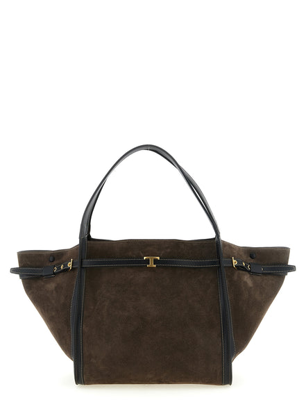 Tod's Brown Calfskin Tote Bag