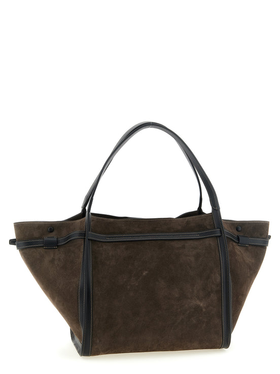 Tod's Brown Calfskin Tote Bag