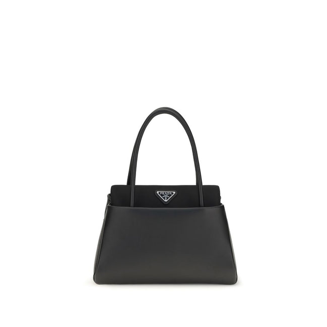 Prada Black Calf Leather Bos Taurus Handbag