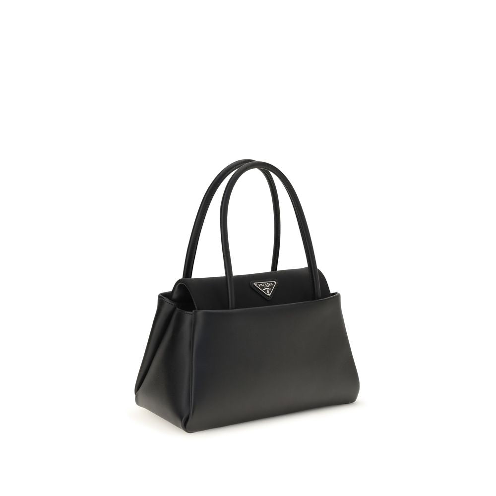 Prada Black Calf Leather Bos Taurus Handbag
