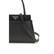 Prada Black Calf Leather Bos Taurus Handbag