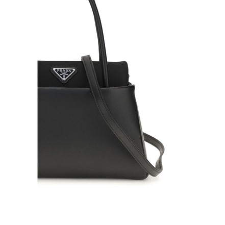 Prada Black Calf Leather Bos Taurus Handbag