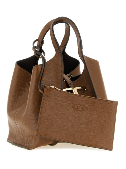 Tod's Brown Calfskin Handbag