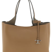 Τσάντα tote Tod's από καφέ δέρμα μοσχαριού