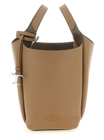 Tod's Brown Calfskin Handbag
