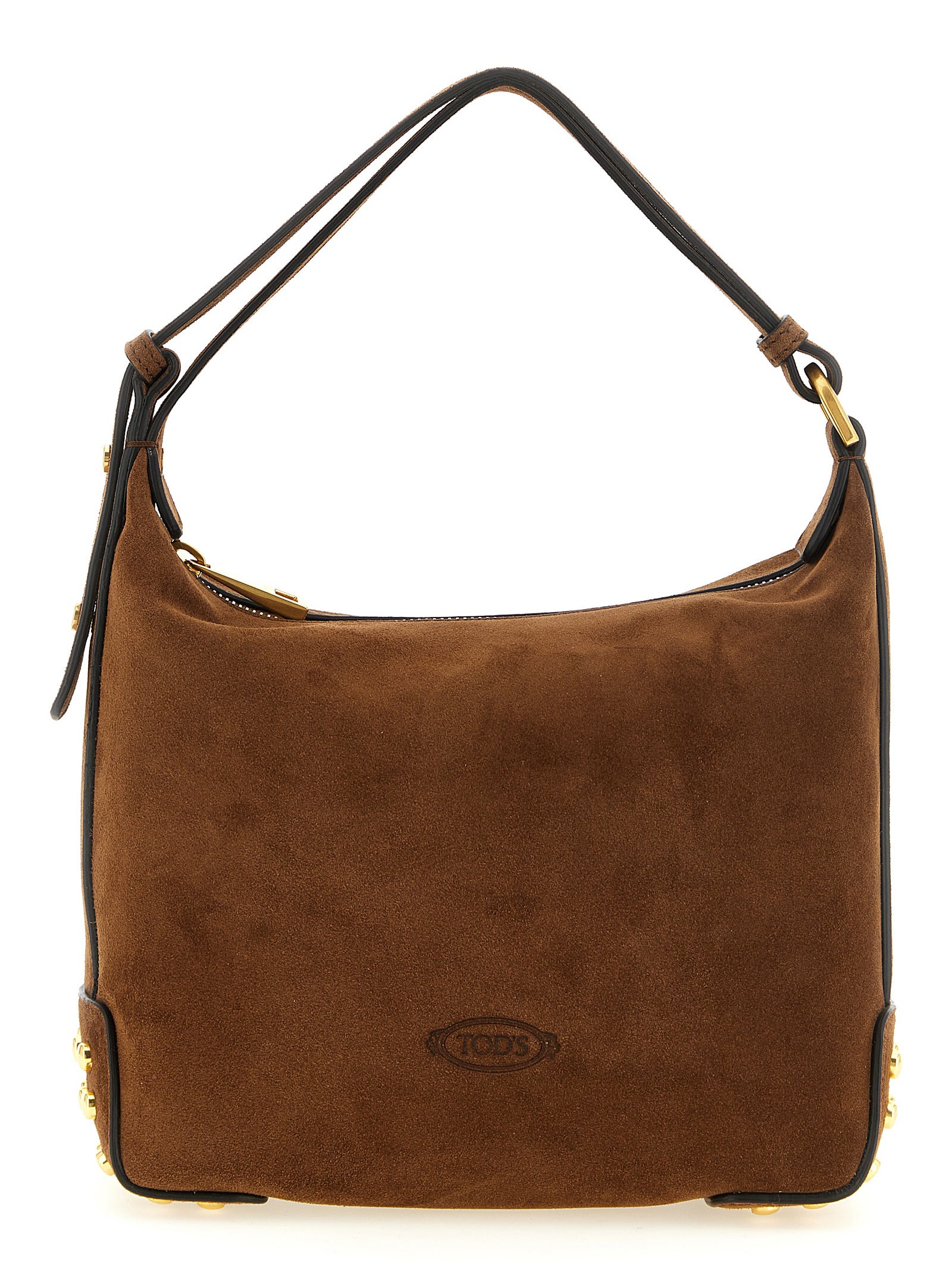 Tod's Brown Calfskin Shoulder Bag