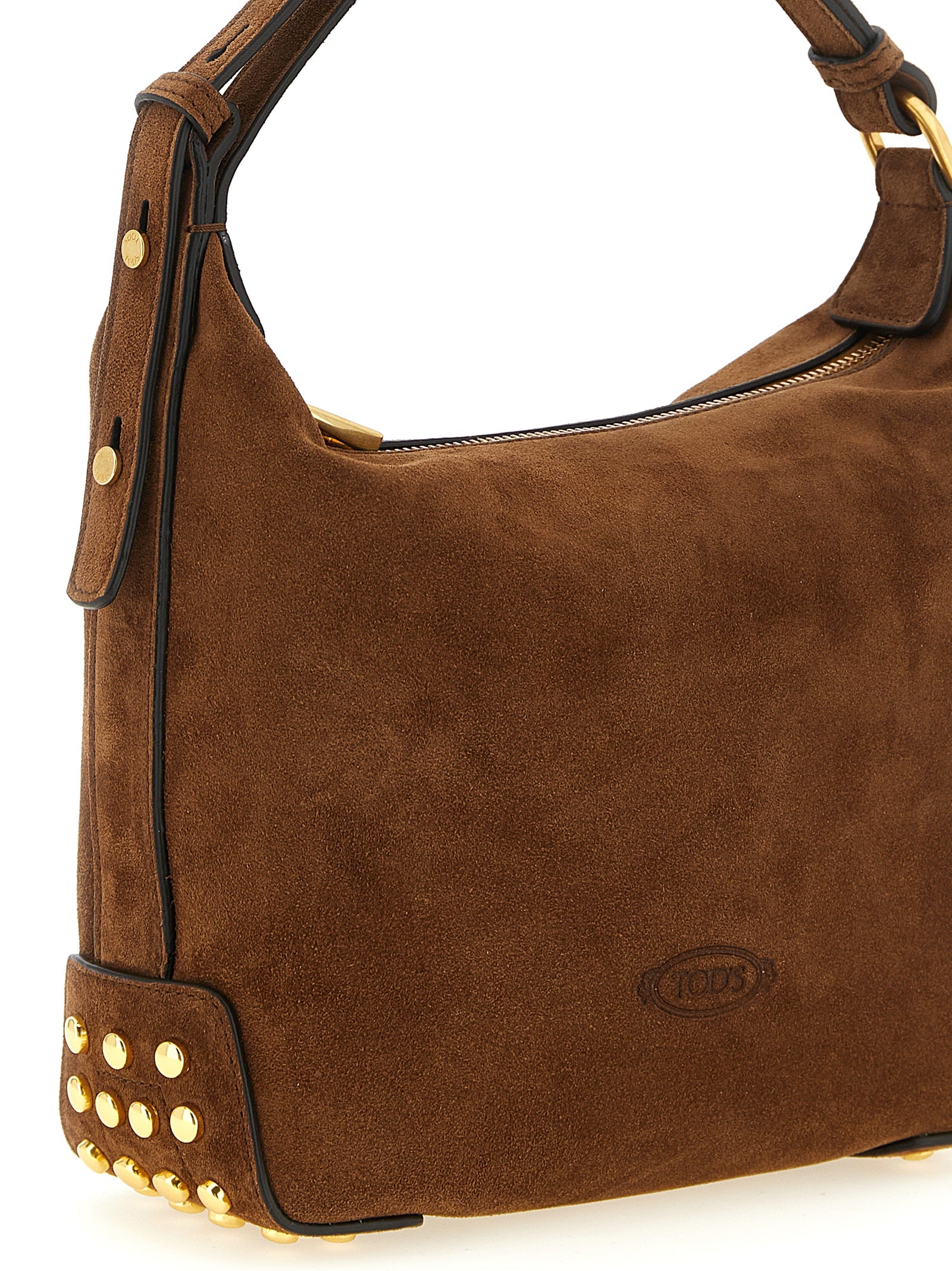 Tod's Brown Calfskin Shoulder Bag