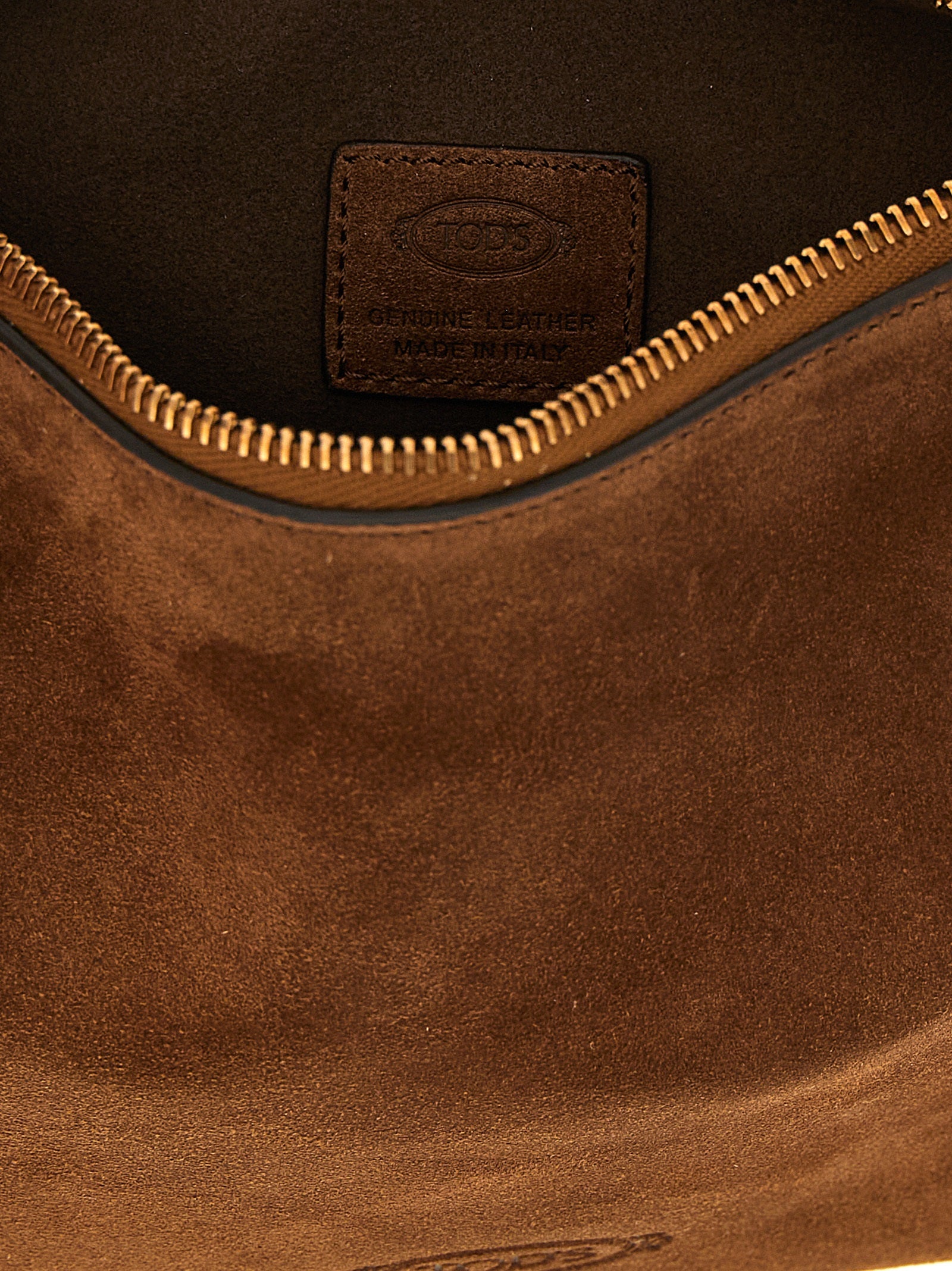 Tod's Brown Calfskin Shoulder Bag