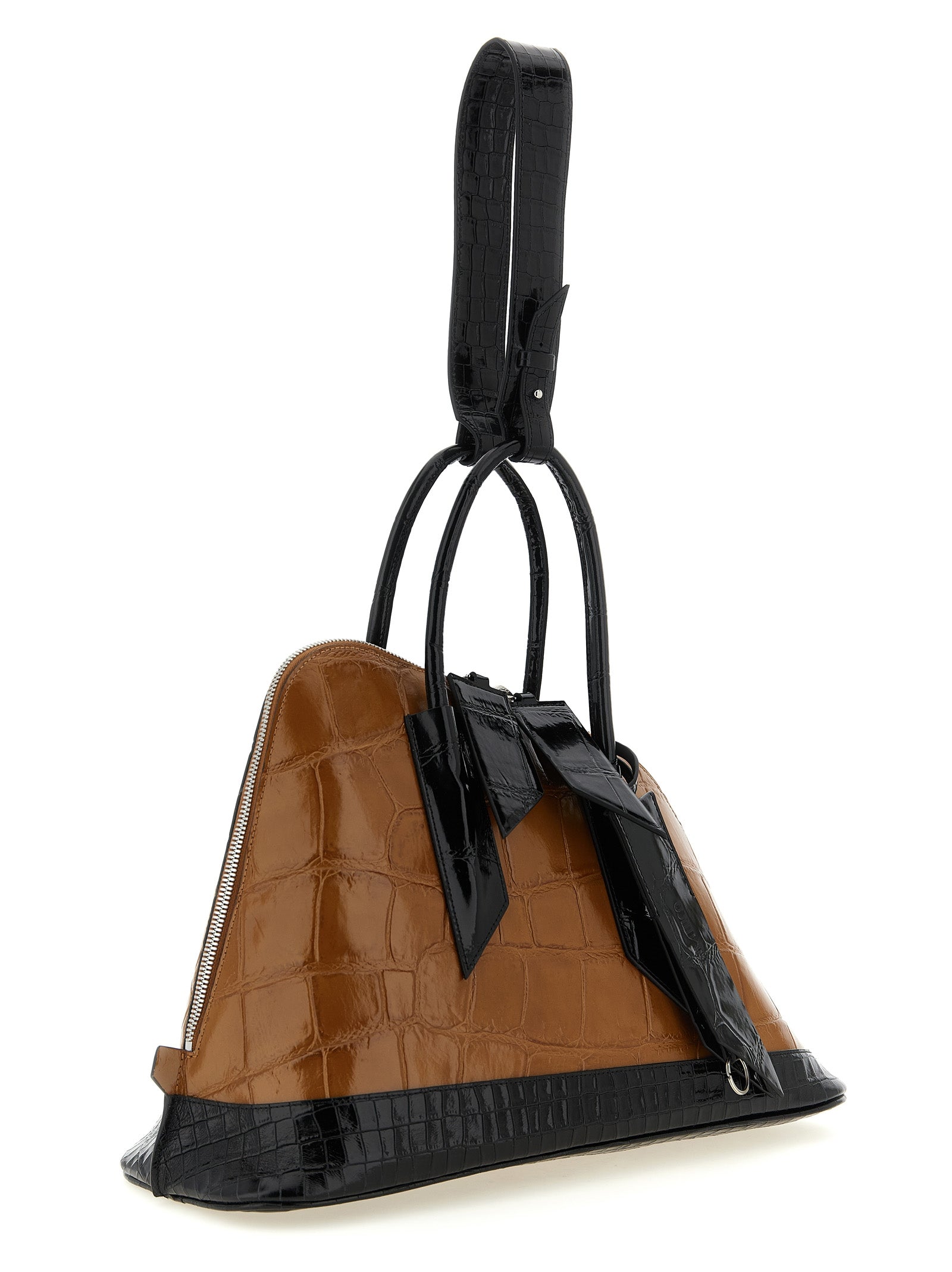 Τσάντα The Attico x Sant Ambroeus Brown Leather