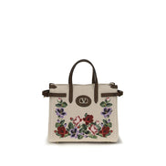 Τσάντα Valentino Garavani Antibes Mini Beige Linen