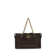 Valentino Garavani Panthea Medium Brown Shoulder Bag