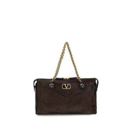 Valentino Garavani Panthea Medium Brown Shoulder Bag