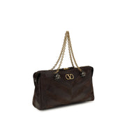Valentino Garavani Panthea Medium Brown Shoulder Bag