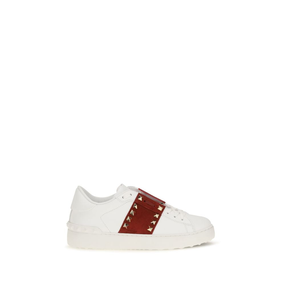 Παπούτσια Valentino Garavani Rockstud Untitled White Calfskin Sneakers