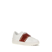 Παπούτσια Valentino Garavani Rockstud Untitled White Calfskin Sneakers