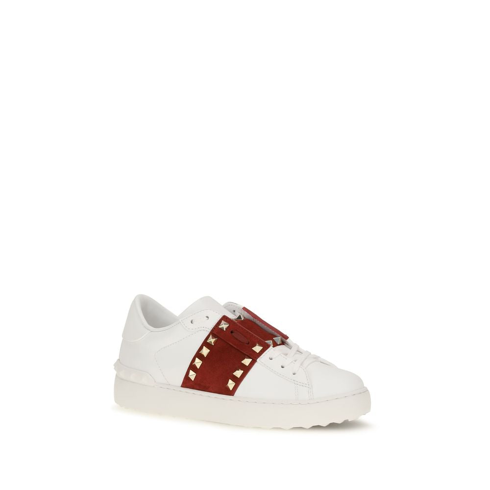 Παπούτσια Valentino Garavani Rockstud Untitled White Calfskin Sneakers