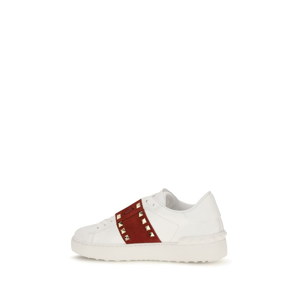 Παπούτσια Valentino Garavani Rockstud Untitled White Calfskin Sneakers