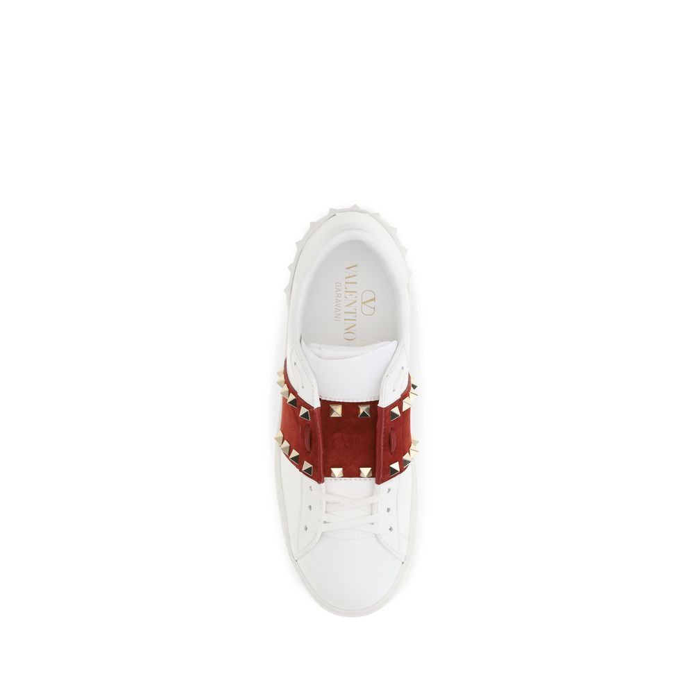 Παπούτσια Valentino Garavani Rockstud Untitled White Calfskin Sneakers