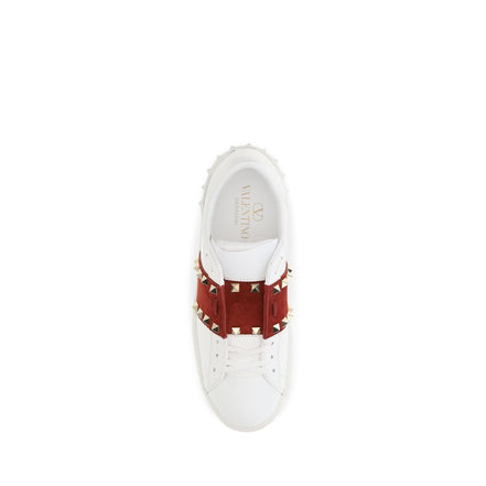 Παπούτσια Valentino Garavani Rockstud Untitled White Calfskin Sneakers