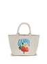 Τσάντα Ganni Small Easy Beige Shoulder