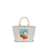 Τσάντα Ganni Small Easy Beige Shoulder