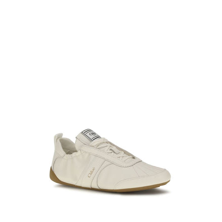 Παπούτσια Chloé Kick Beige Fabric Sneakers