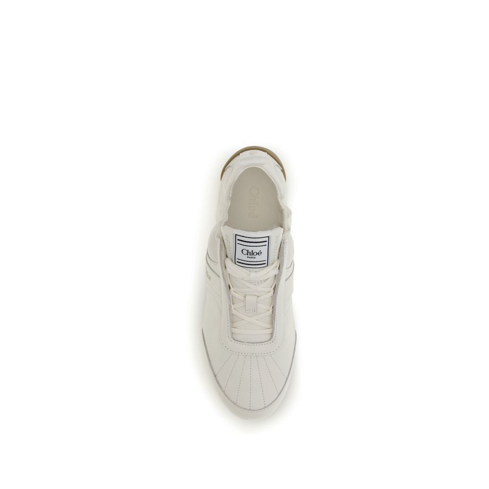 Παπούτσια Chloé Kick Beige Fabric Sneakers