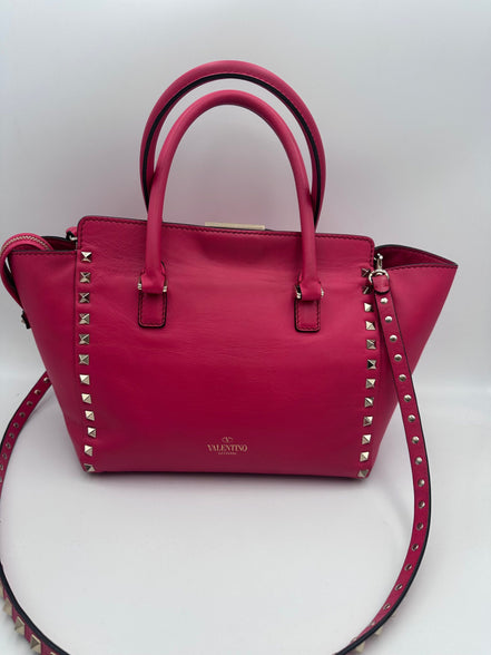 Valentino Garavani Rockstud Leather Satchel Bag