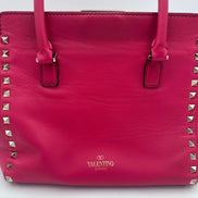 Valentino Garavani Rockstud Leather Satchel Bag