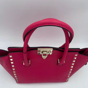 Valentino Garavani Rockstud Leather Satchel Bag