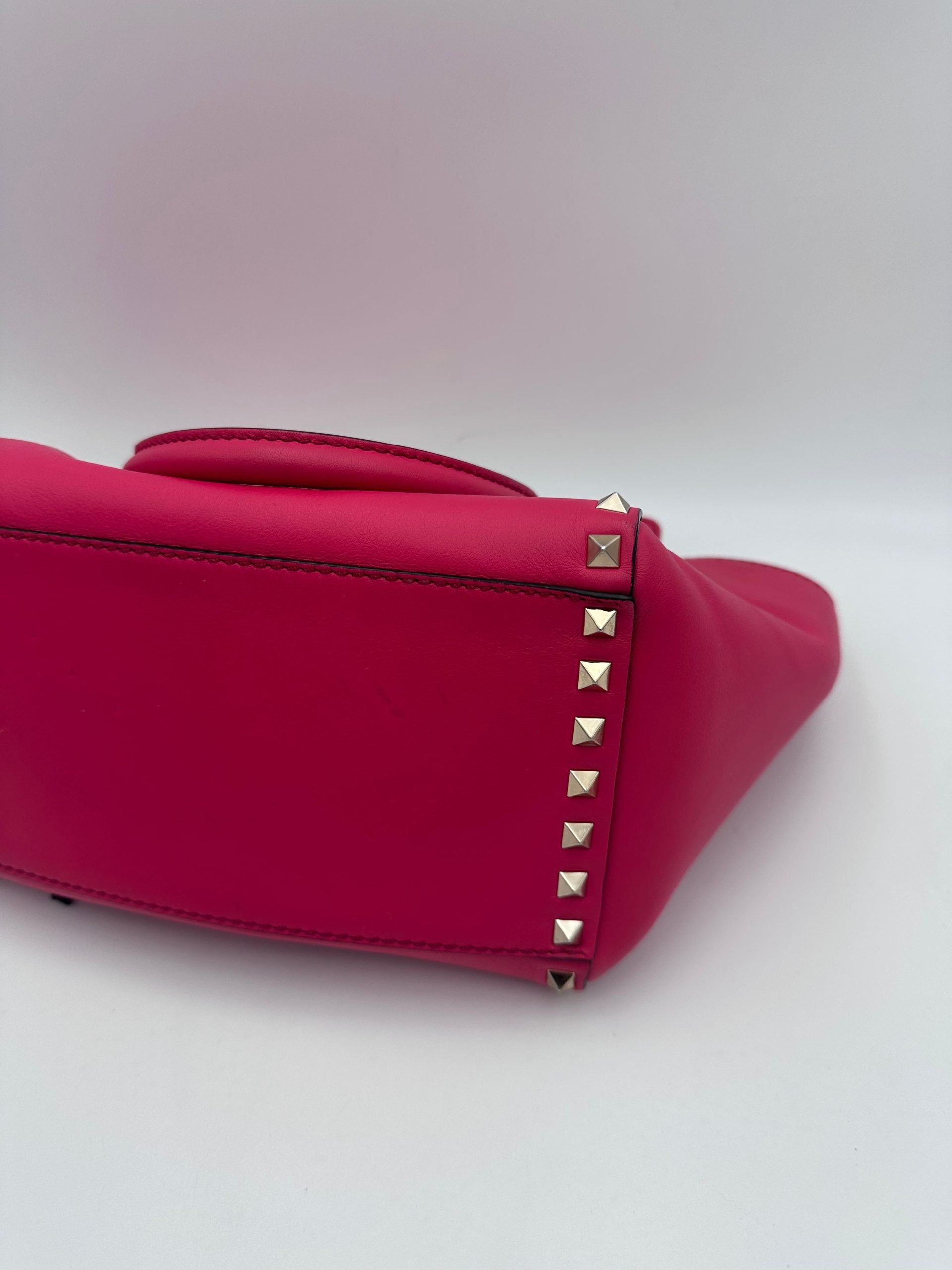 Valentino Garavani Rockstud Leather Satchel Bag