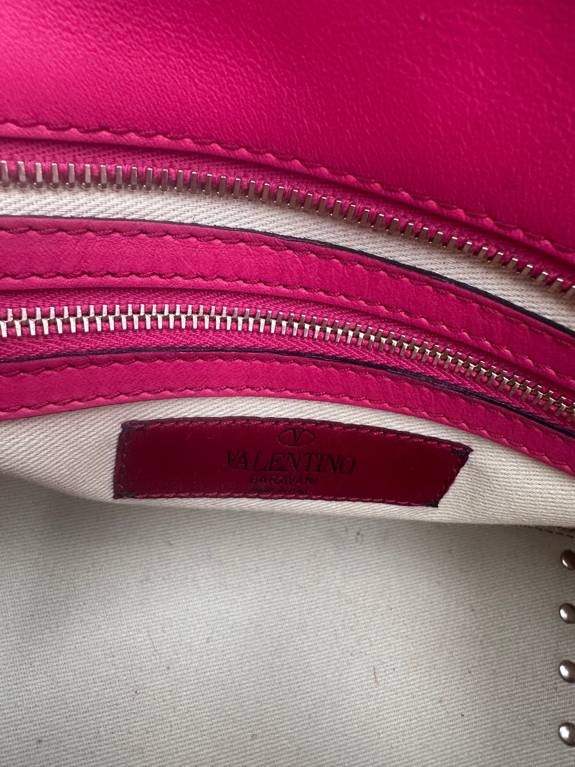 Valentino Garavani Rockstud Leather Satchel Bag