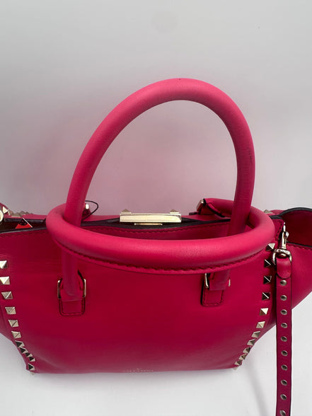 Valentino Garavani Rockstud Leather Satchel Bag