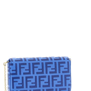 Fendi Blue Calfskin Cardholder