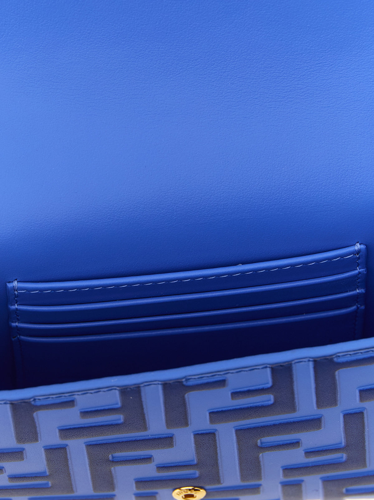 Fendi Blue Calfskin Cardholder