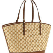 Gucci Brown Cotton Handbag