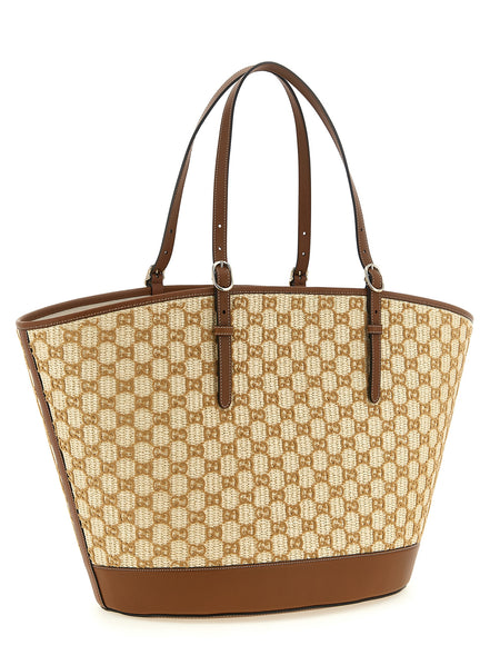 Gucci Brown Cotton Handbag