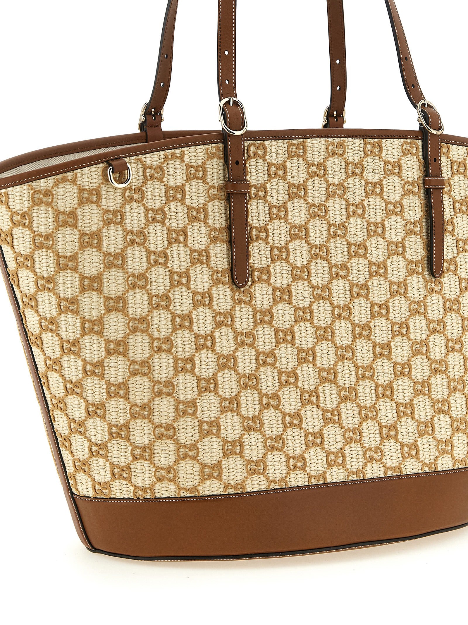 Gucci Brown Cotton Handbag