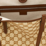 Gucci Brown Cotton Handbag