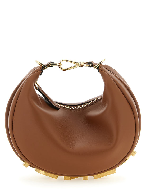 Fendi Brown Calfskin Handbag