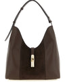 Furla Brown Calfskin Shoulder Bag