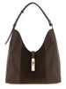 Furla Brown Calfskin Shoulder Bag