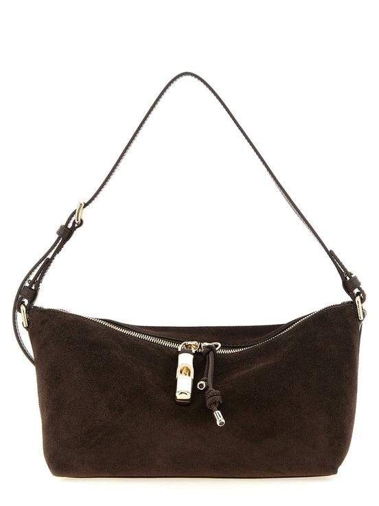 Furla Debby Brown Calfskin Shoulder Bag