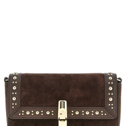 Τσάντα Furla Iride S Brown Suede Crossbody