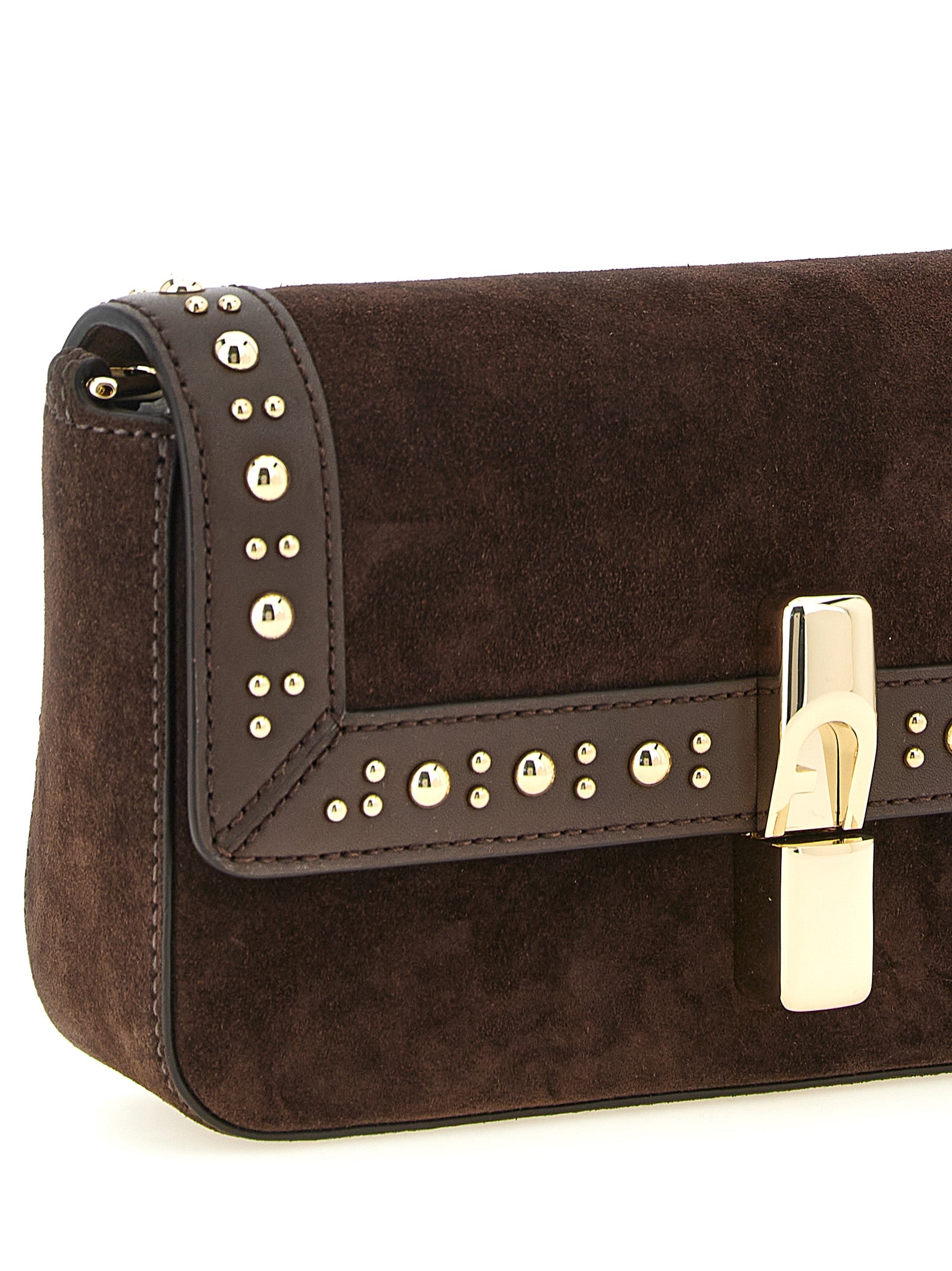 Τσάντα Furla Iride S Brown Suede Crossbody