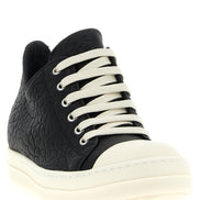 Rick Owens Bicolor Lamb Leather Low Top Sneakers