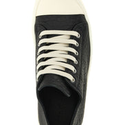 Rick Owens Bicolor Lamb Leather Low Top Sneakers
