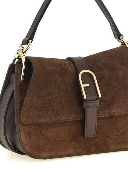 Τσάντα Furla Flow Mini Brown Calfskin Crossbody
