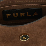 Τσάντα Furla Flow Mini Brown Calfskin Crossbody