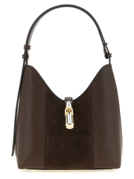 Τσάντα ώμου Furla Goccia S Brown Calfskin
